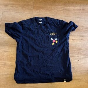 Uniqlo Dark Blue Graphic Tee